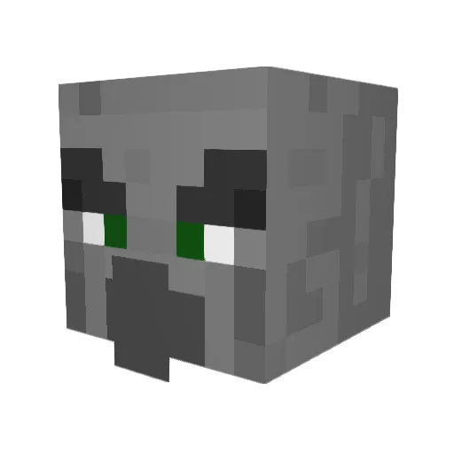 nstrouble Minecraft avatar head, 3D render