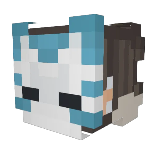 nsumar Minecraft avatar head, 3D render