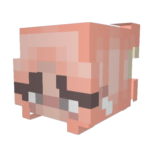 nsuyo Minecraft avatar head, 3D render