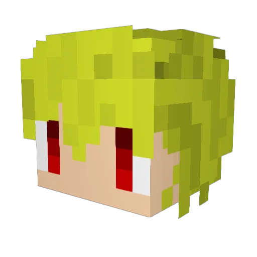 nszm2000610 Minecraft avatar head, 3D render