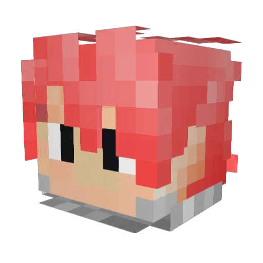 ntBagel Minecraft avatar head, 3D render