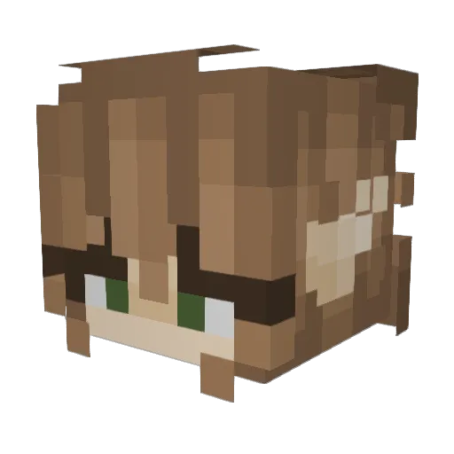 ntalia66 Minecraft avatar head, 3D render