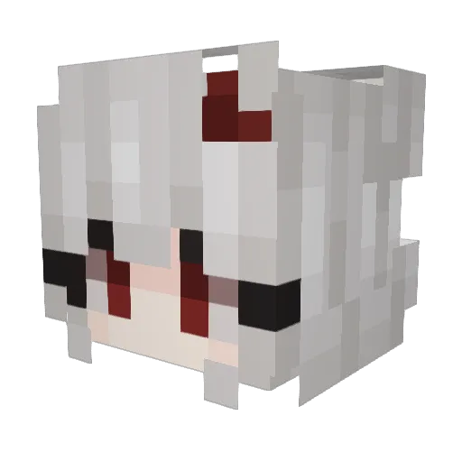 nthercore Minecraft avatar head, 3D render