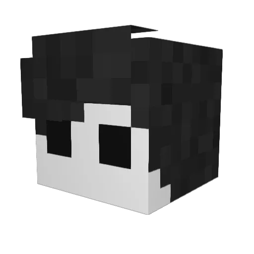 nthqwerty Minecraft avatar head, 3D render