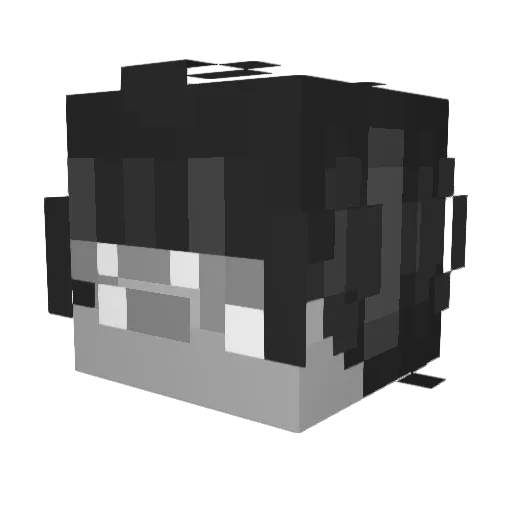 ntinosiguess Minecraft avatar head, 3D render