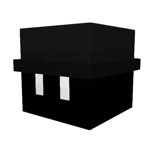 ntjq_edit Minecraft avatar head, 3D render