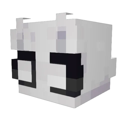 ntnzz Minecraft avatar head, 3D render