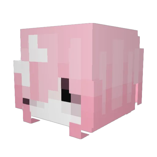 ntonia Minecraft avatar head, 3D render