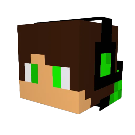 ntowle Minecraft avatar head, 3D render