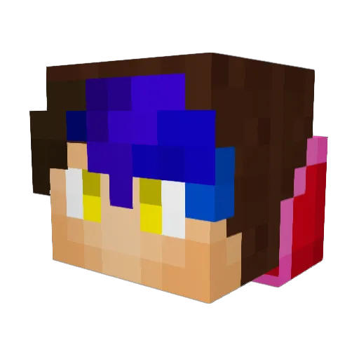 ntrepos Minecraft avatar head, 3D render