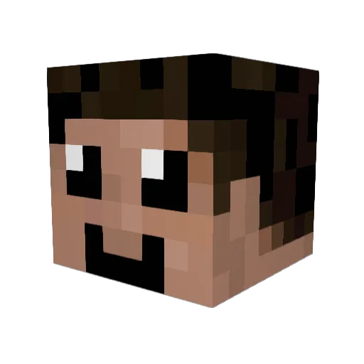 ntrivi Minecraft avatar head, 3D render