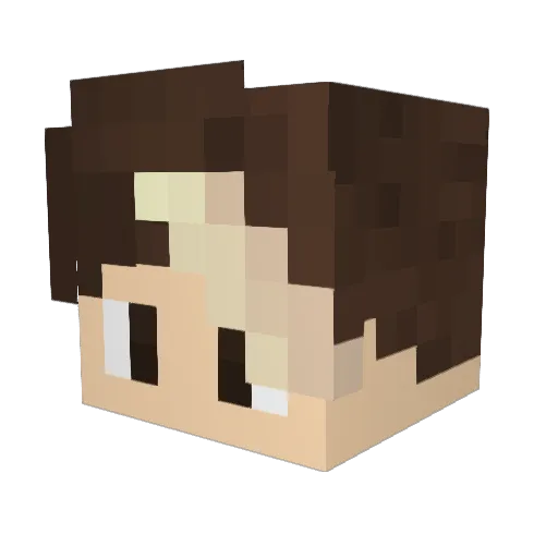 ntyr Minecraft avatar head, 3D render