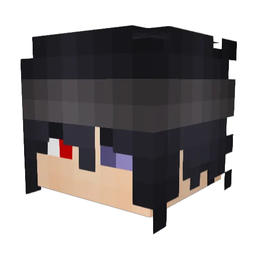 ntzindarkness Minecraft avatar head, 3D render