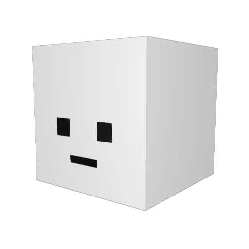 nu1122LOL Minecraft avatar head, 3D render