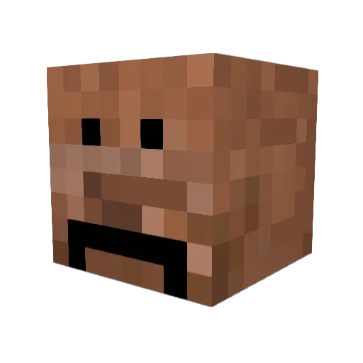 nu_gget Minecraft avatar head, 3D render