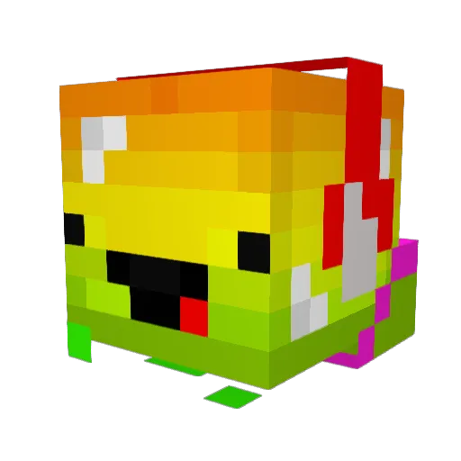 nubachu Minecraft avatar head, 3D render