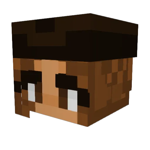nubina6 Minecraft avatar head, 3D render