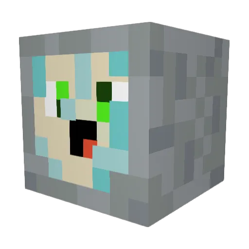 nuchac_33 Minecraft avatar head, 3D render