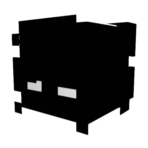 nuchu_ Minecraft avatar head, 3D render