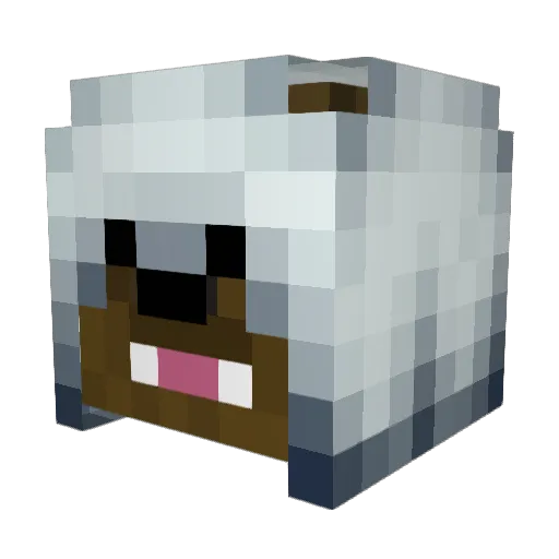 nuclear1 Minecraft avatar head, 3D render