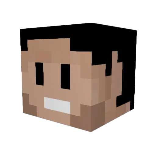 nucleus75 Minecraft avatar head, 3D render