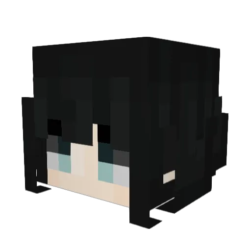nudliik Minecraft avatar head, 3D render