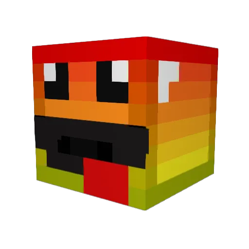 nuejones Minecraft avatar head, 3D render