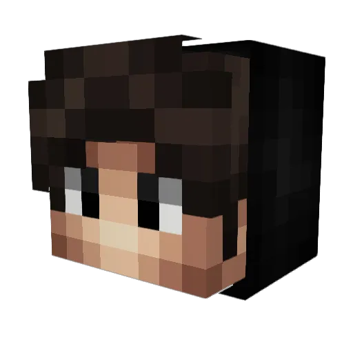 nuffandy Minecraft avatar head, 3D render