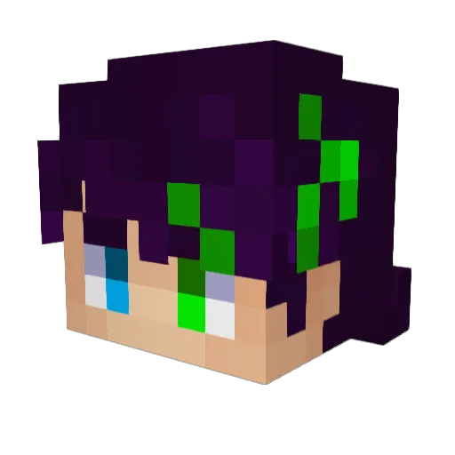 nufflyyy Minecraft avatar head, 3D render