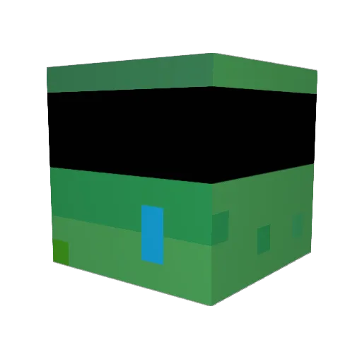 nufil Minecraft avatar head, 3D render