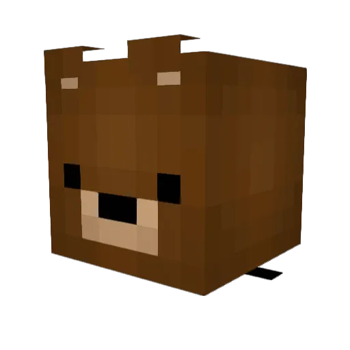 nuggacheese Minecraft avatar head, 3D render