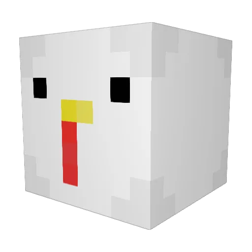nugget84 Minecraft avatar head, 3D render