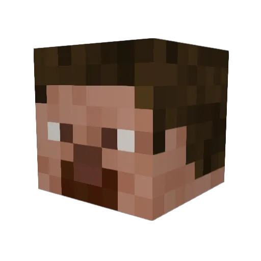nugget______ Minecraft avatar head, 3D render