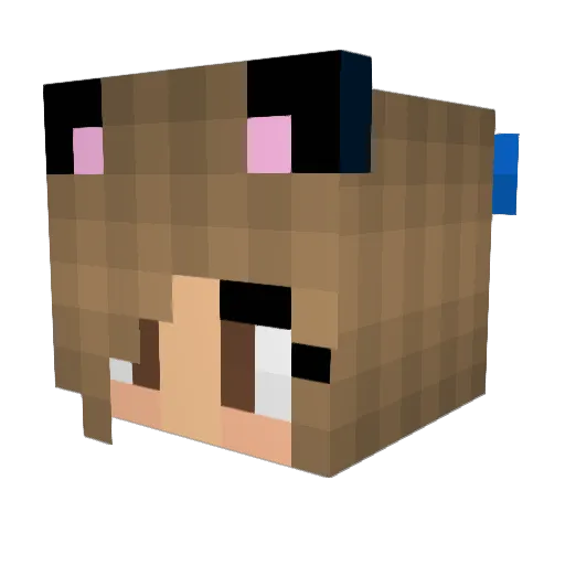 nugglyy Minecraft avatar head, 3D render