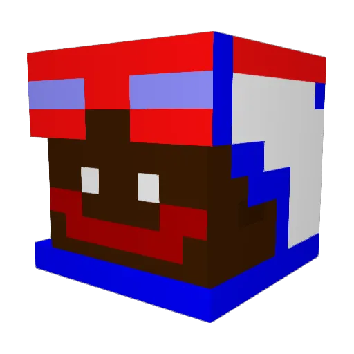 nugrom_54 Minecraft avatar head, 3D render