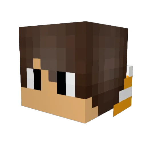 nuhat12 Minecraft avatar head, 3D render