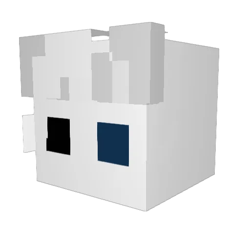 nuiautri Minecraft avatar head, 3D render