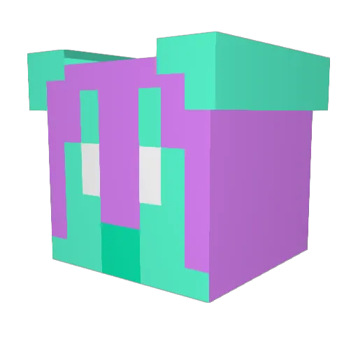 nuila07 Minecraft avatar head, 3D render