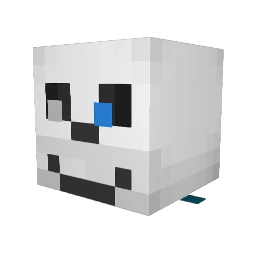 nuke9000 Minecraft avatar head, 3D render