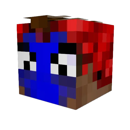 nukes1991 Minecraft avatar head, 3D render