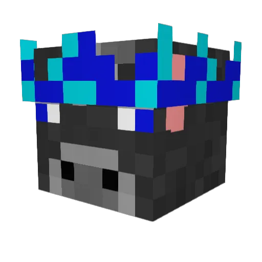 nuketom Minecraft avatar head, 3D render