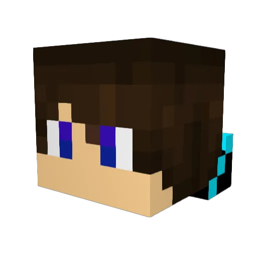 nukexmichelle123 Minecraft avatar head, 3D render
