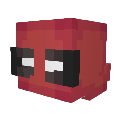 nukezd Minecraft avatar head, 3D render