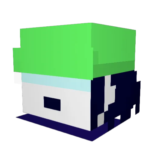 nuko1523 Minecraft avatar head, 3D render