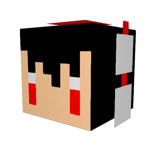 nukonegi Minecraft avatar head, 3D render