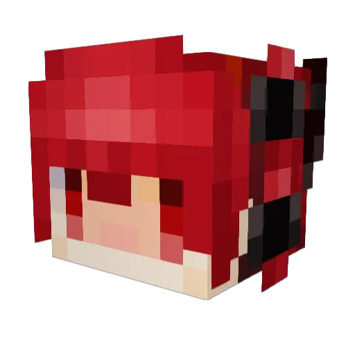 nukottan Minecraft avatar head, 3D render