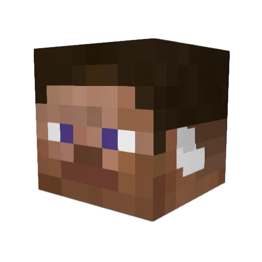 nul116 Minecraft avatar head, 3D render