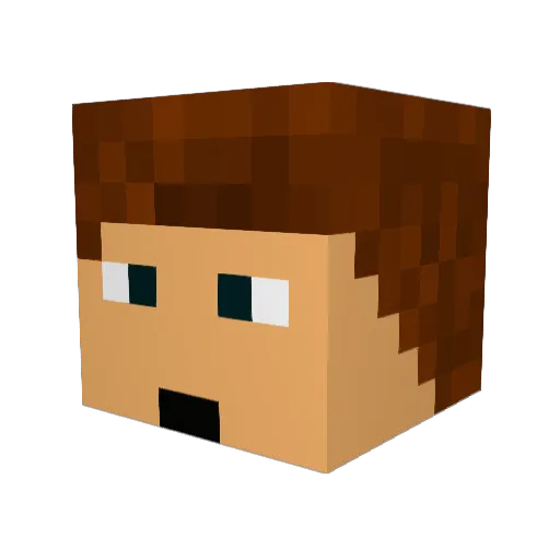 null151997 Minecraft avatar head, 3D render