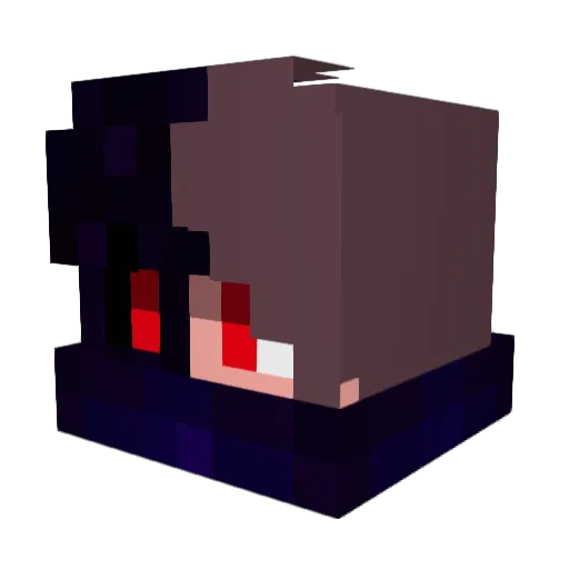 null_68 Minecraft avatar head, 3D render