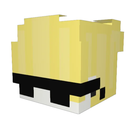 null_Calpis Minecraft avatar head, 3D render